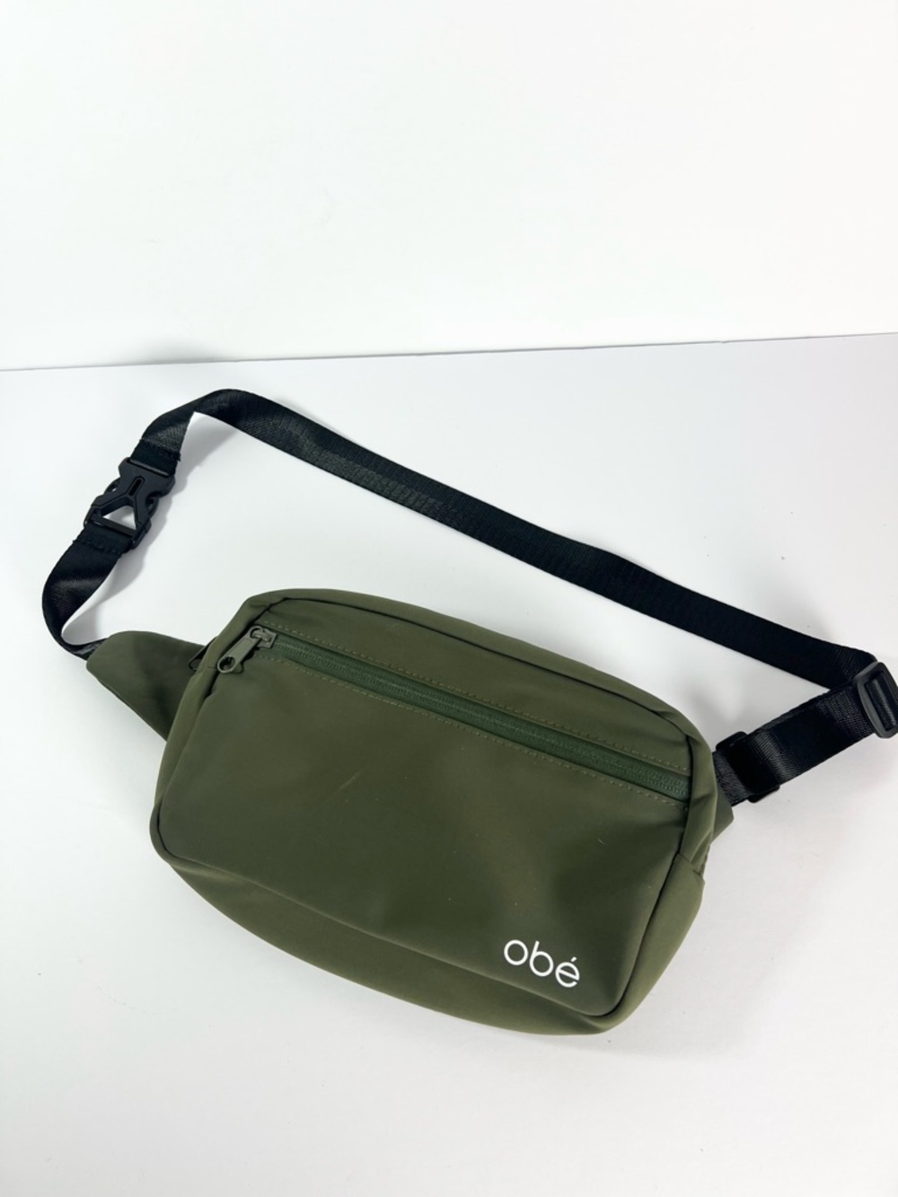 Obe’ Fitness Green Adjustable Shoulder Fanny Waist Pack Belt Bag Purse